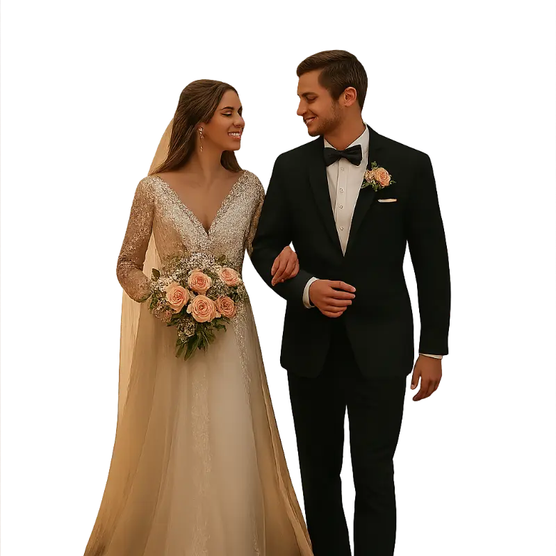 A bride and grooom img